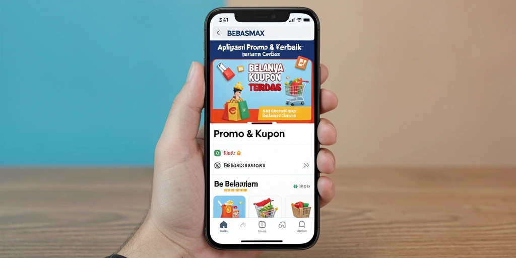 Tampilan antarmuka BEBASMAX yang menarik dan mudah digunakan.