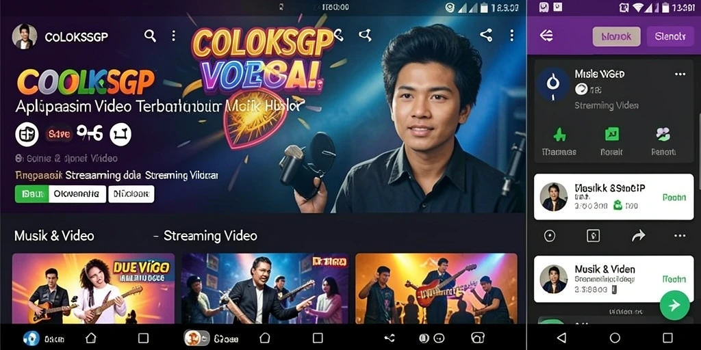 Tampilan antarmuka aplikasi COLOKSGP yang menarik dan mudah digunakan.