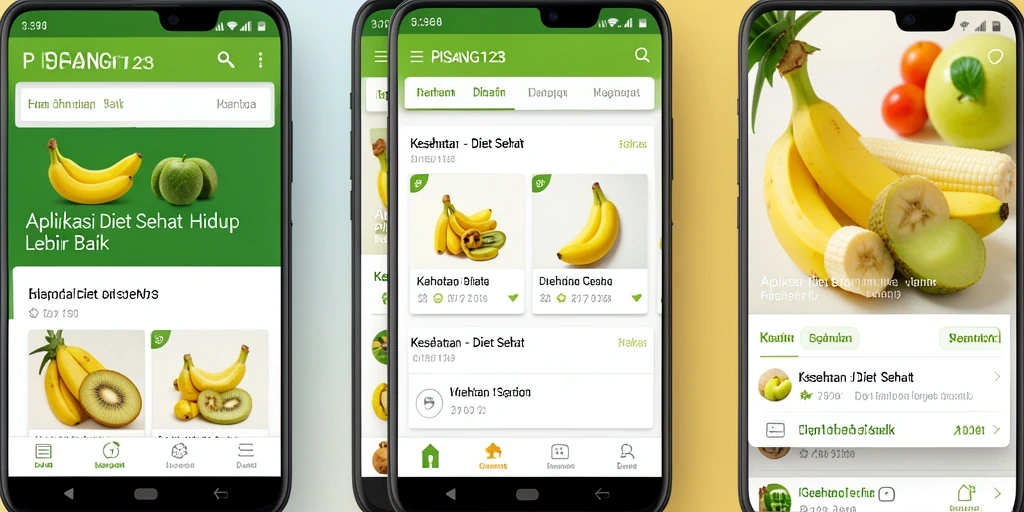 Antarmuka PISANG123 yang intuitif dan menarik.