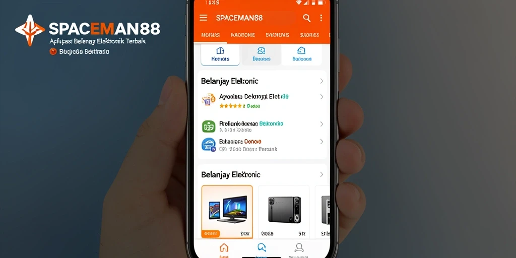 Antarmuka pengguna SPACEMAN88 yang sederhana dan menarik.