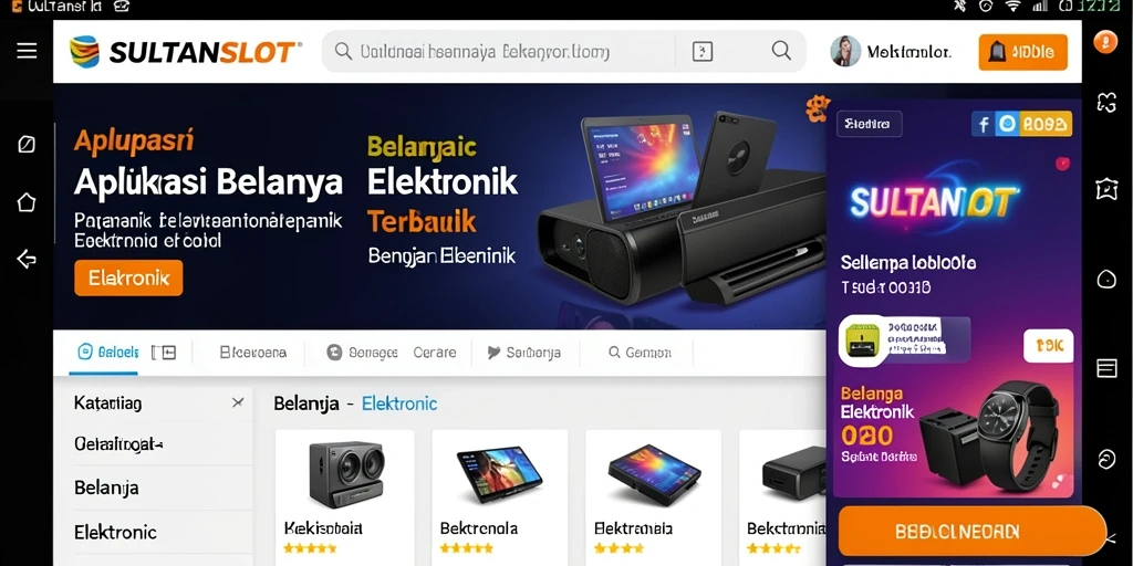 Tampilan antarmuka aplikasi SULTANSLOT yang modern dan fungsional.